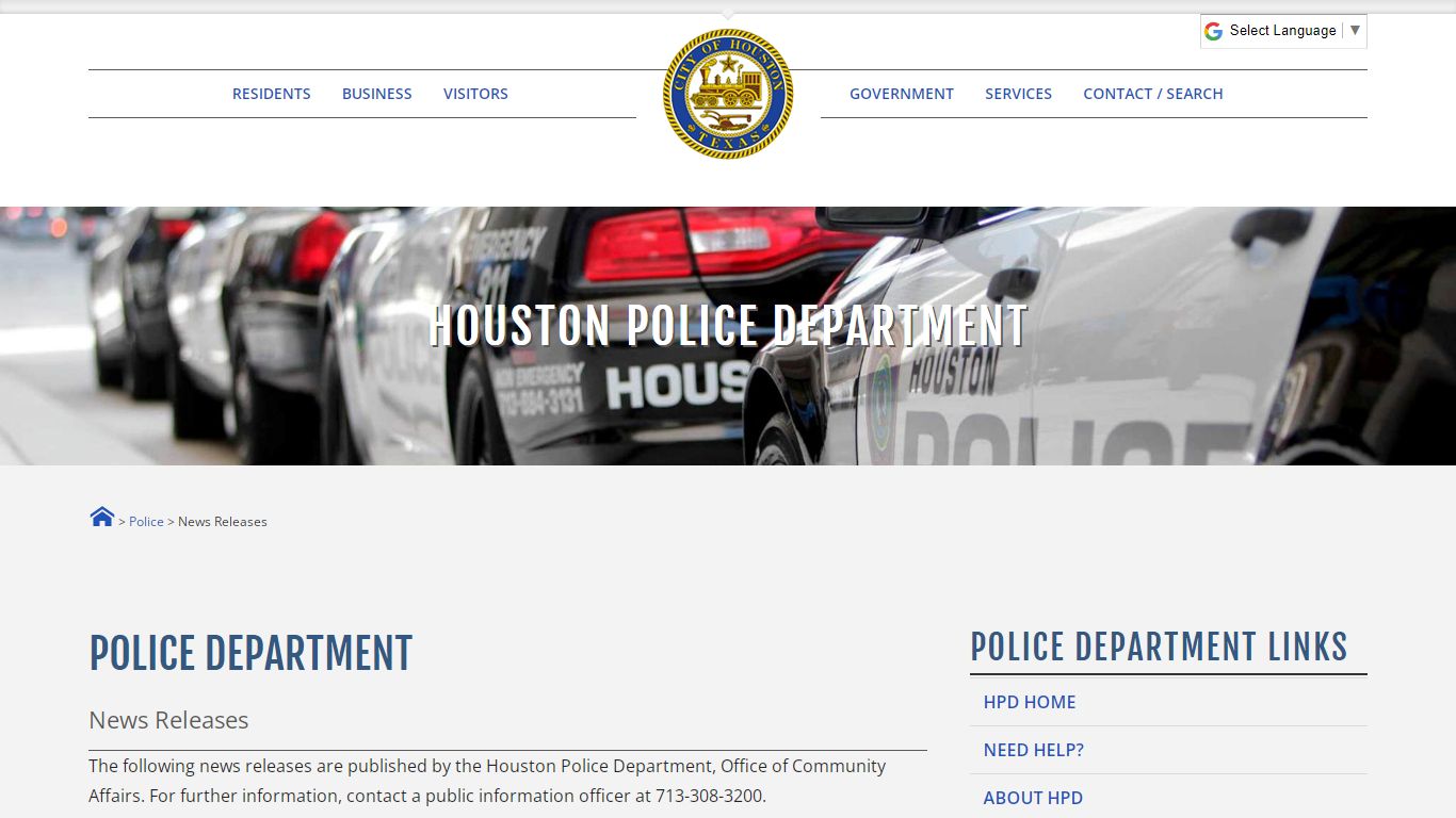 Houston Police Department - News Releases